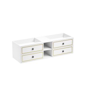 72*23*21in Wall Hung Doulble Sink Bath Vanity Cabinet Only in Bathroom Vanities without Tops